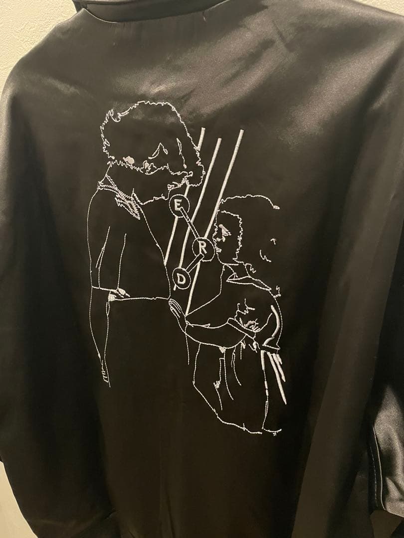 超目玉】ERD ブラックナイロンボンバージャケット L