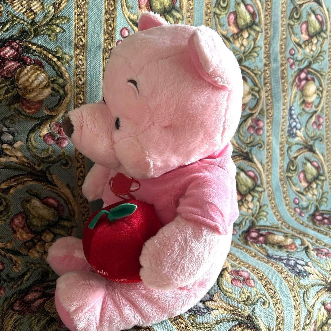 くまのプーさん／ぬいぐるみ ディズニーストア ピンクカラー レア