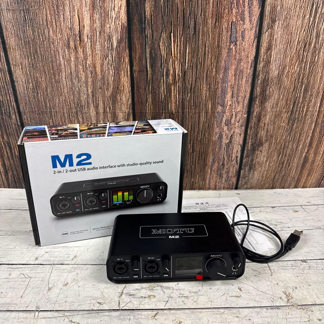 MOTU M2 2-in/2-out USB オーディオインターフェイス