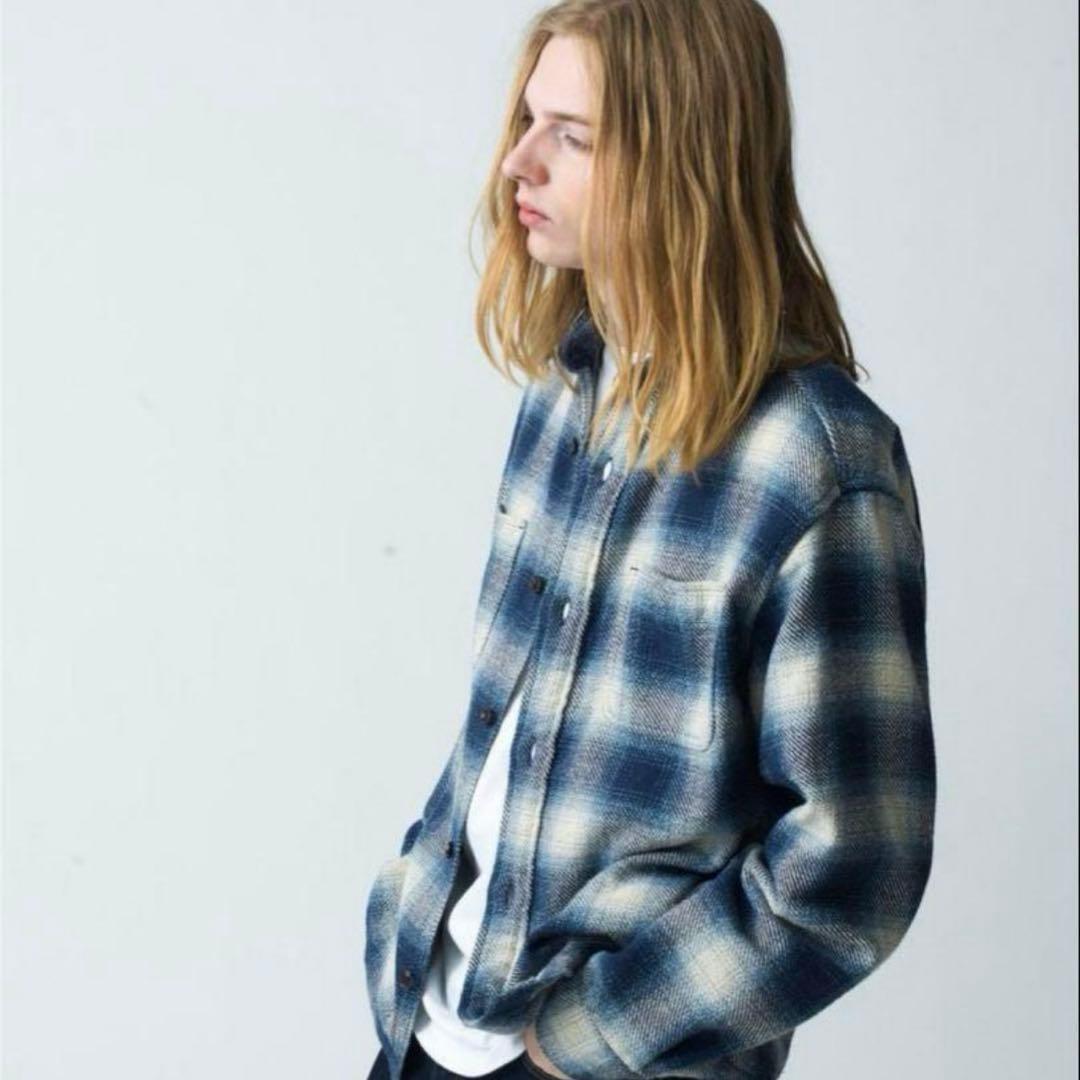 rhc オンブレチェックシャツ ブルー ロンハーマン 25ss ombre - メルカリ