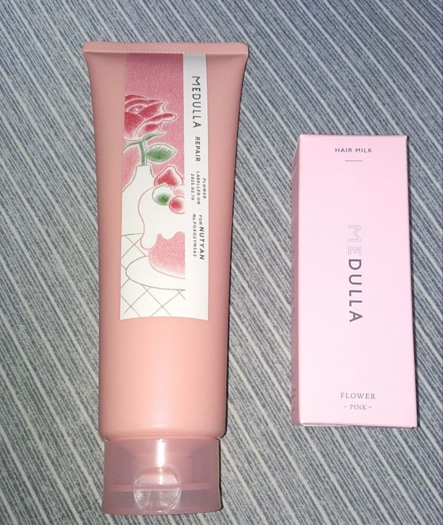 MEDYURAヘアトリートメントとヘアミルクセット