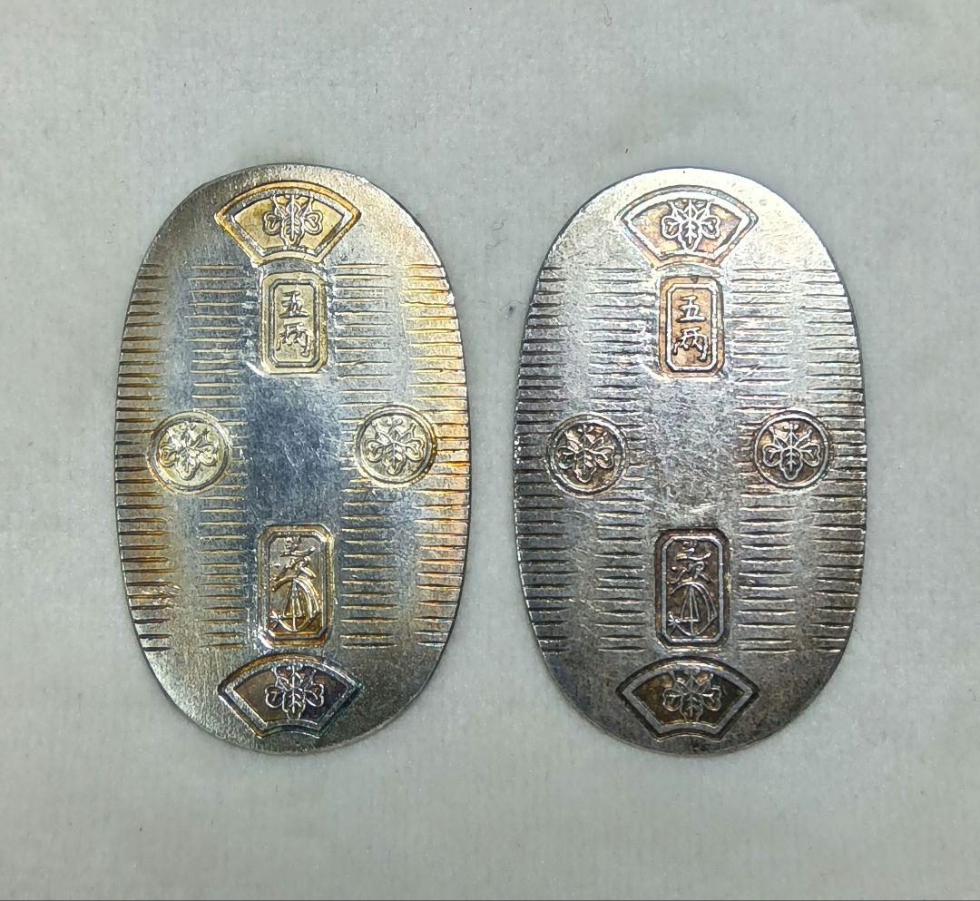 純銀製 天保五両判小判レプリカ Silver 2点セット コレクション - メルカリ