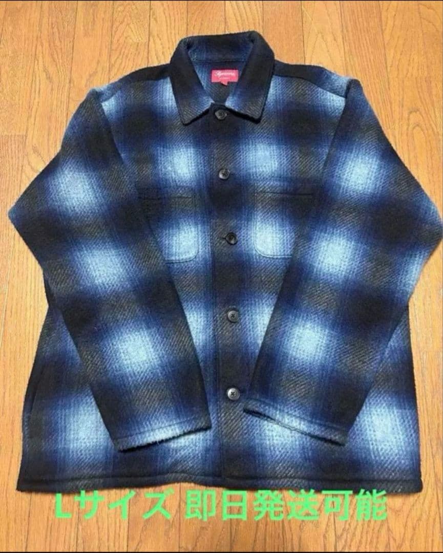 S*g様 Supreme Shadow Plaid Fleece Shirt
