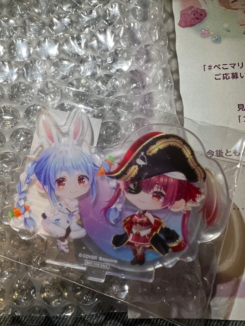 ポケコロツイン 兎田ぺこら 宝鐘マリン 100個限定 アクリルスタンドぺこマリ ポケコロツイン コラボ 限定 宝鐘マリン 兎田ぺこら BIGアクリル
