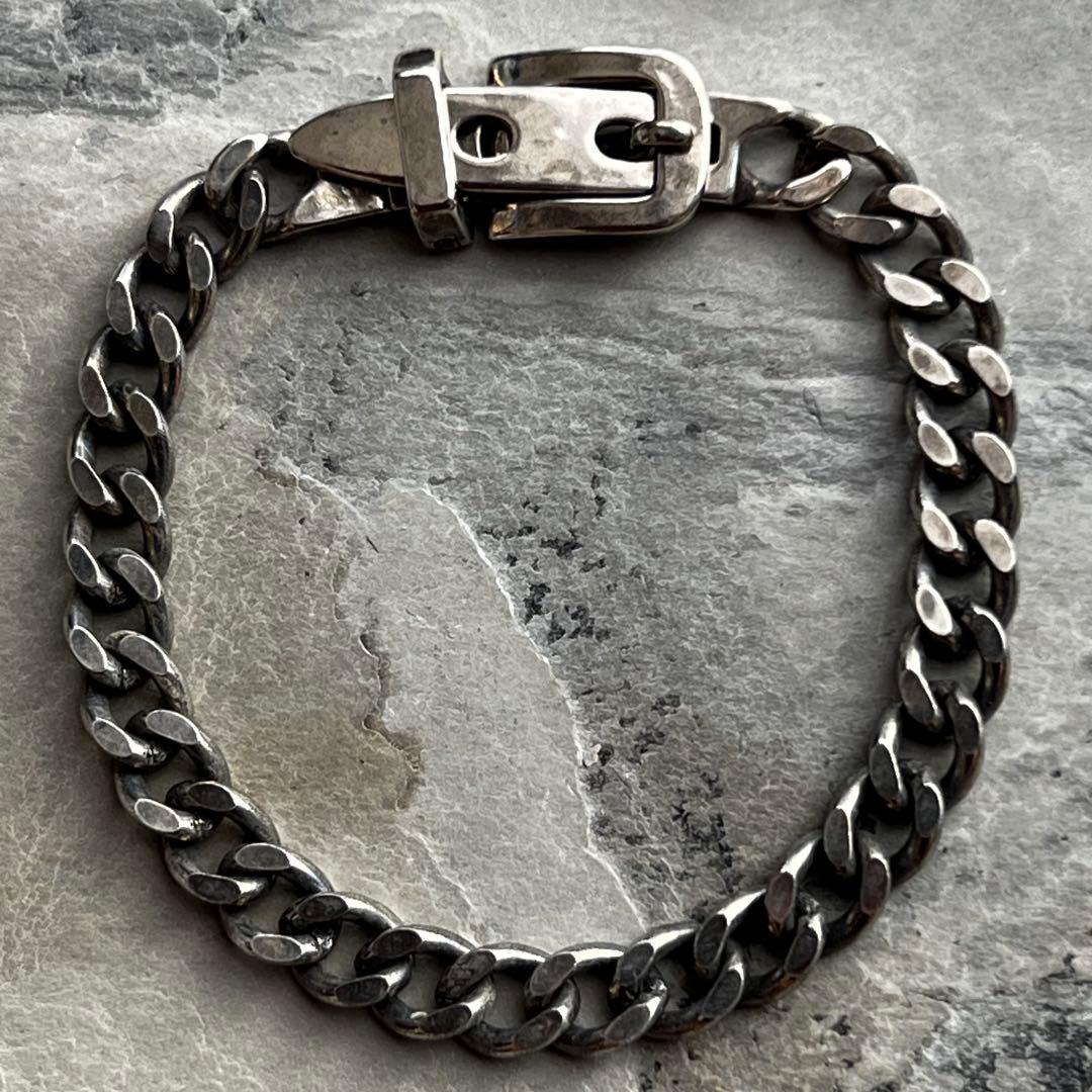 ヴィンテージ VINTAGE ベルト デザイン 喜平チェーン ブレスレット