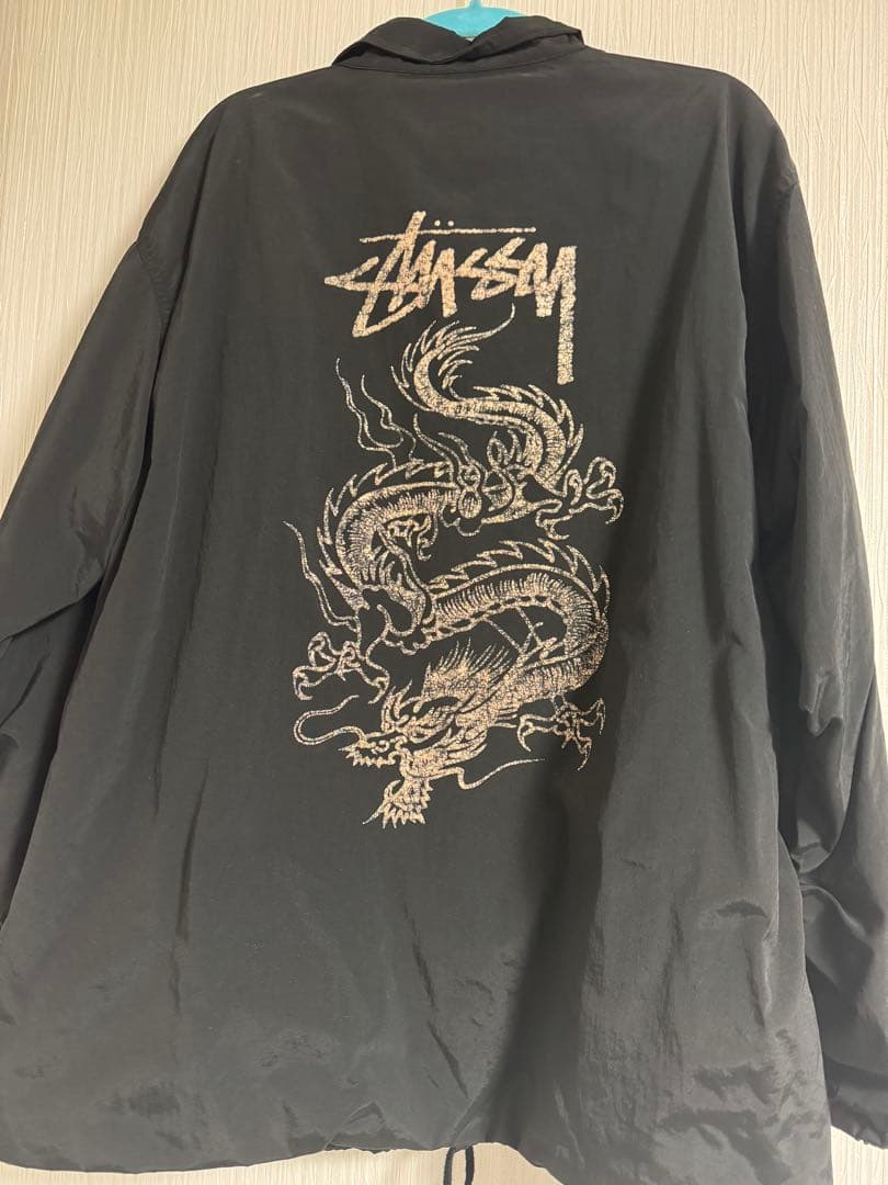 Old Stussy ドラゴンプリント ナイロンジャケット