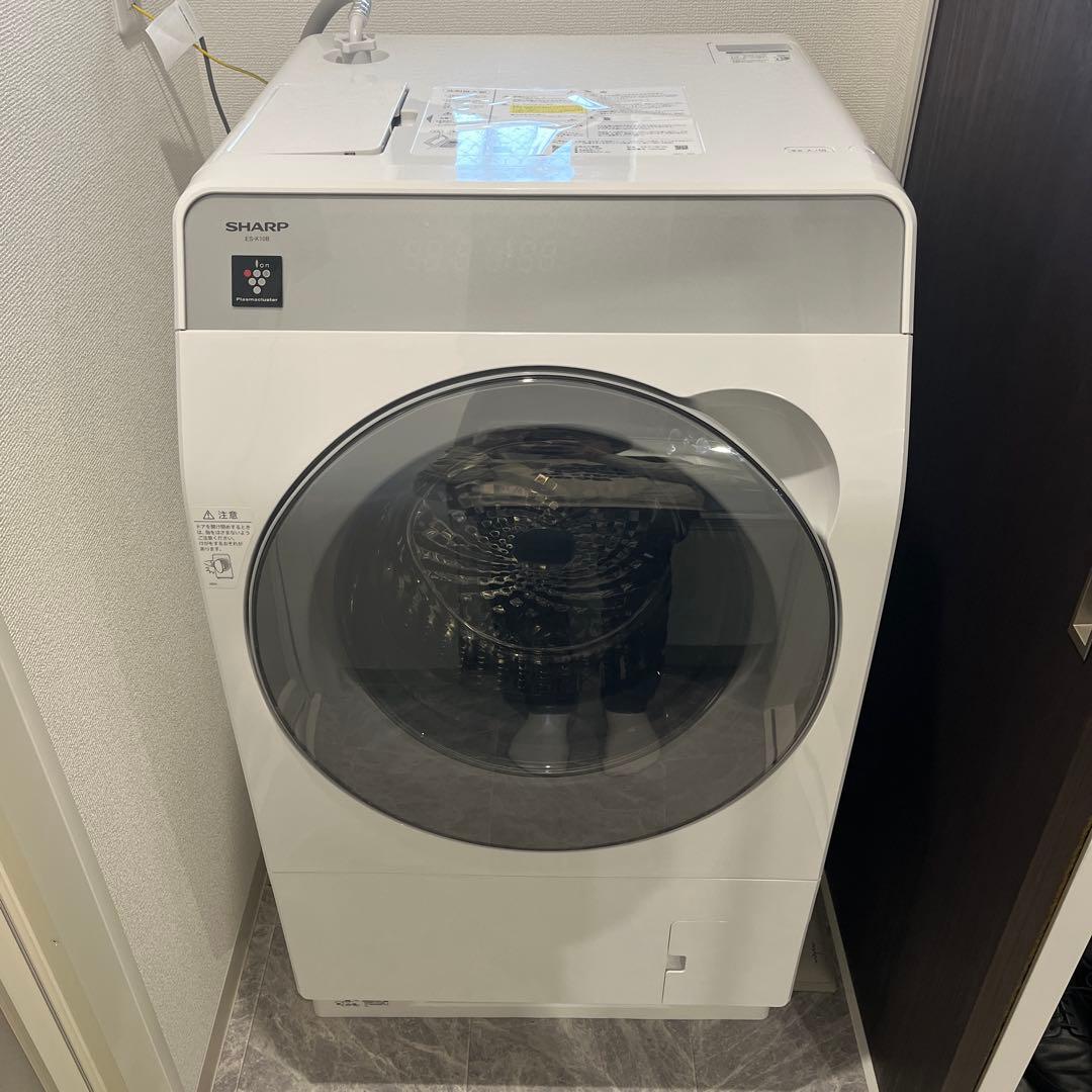 SHARP ドラム式洗濯機 ES-K10B-WL 本体