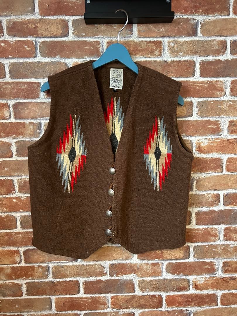 美品 JAPAN BLUE AE チマヨベスト オルテガ風　40 肉厚 アメカジ