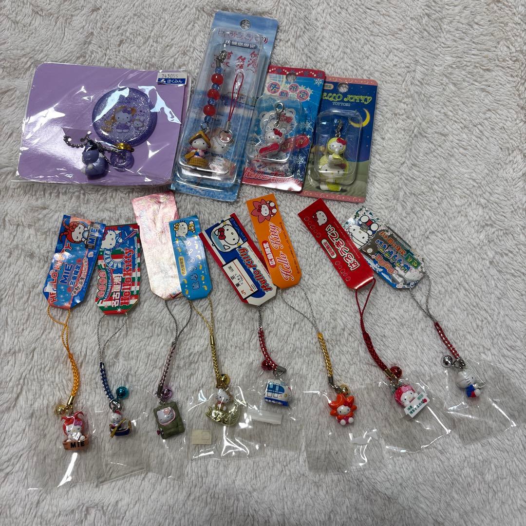 ハローキティストラップ　ご当地　限定　都道府県