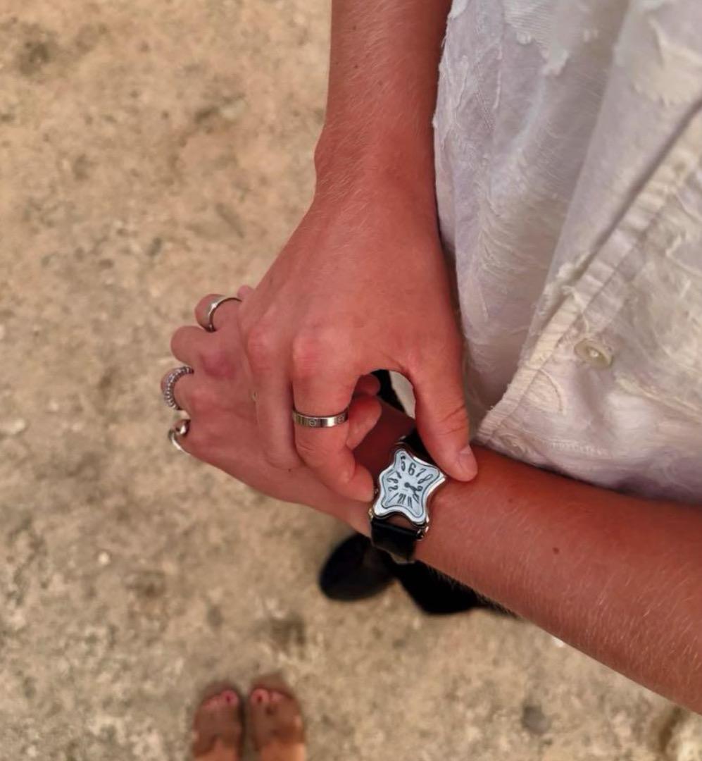 A-47/ 新品未使用 laphont SQUARE MELTING WATCH