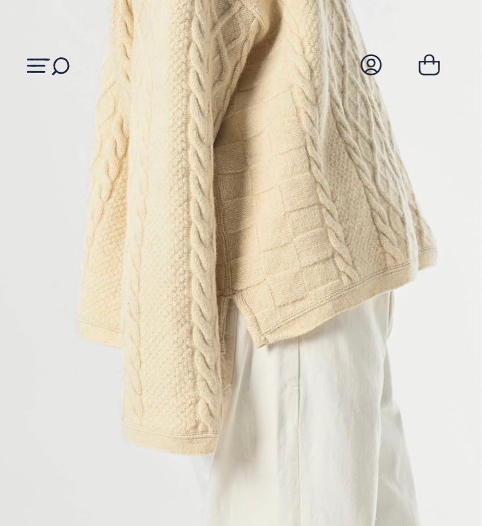 新品45R コットンシェットランドの908 セーター ナチュラル ¥74,800