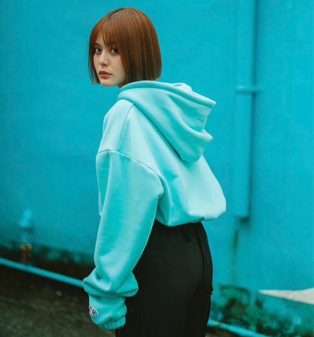 新品未使用 #FR2 月桃 沖縄限定 ショート丈フーディ ティファニー