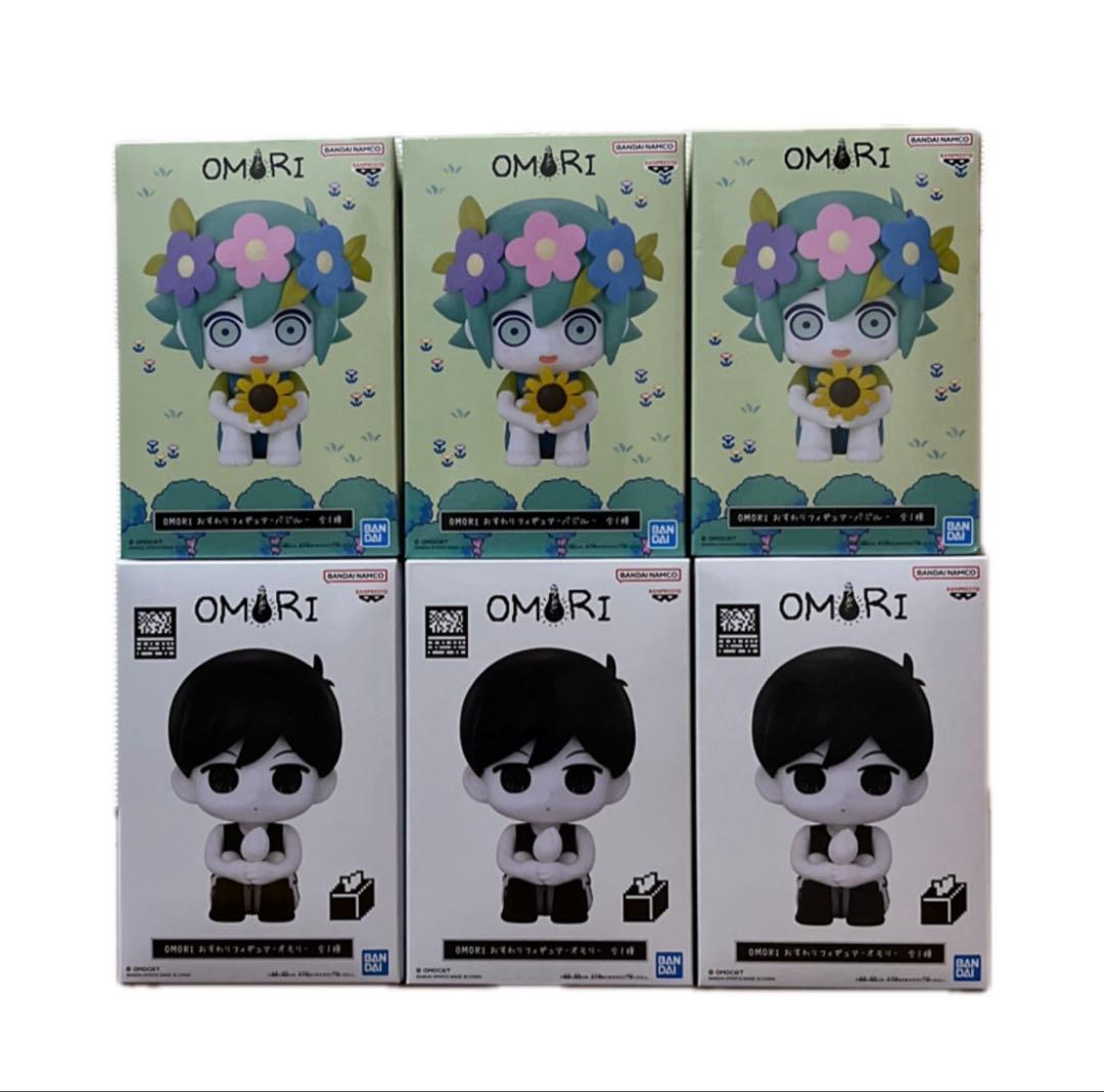 OMORI おすわりフィギュア オモリ バジル　6点