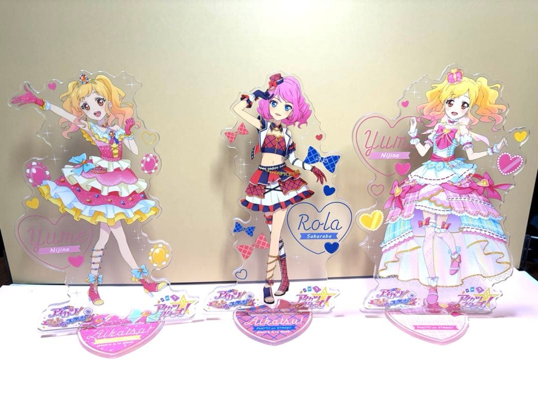 アイカツスターズ フォトカツ アクリルスタンド 虹野ゆめ 桜庭ローラ