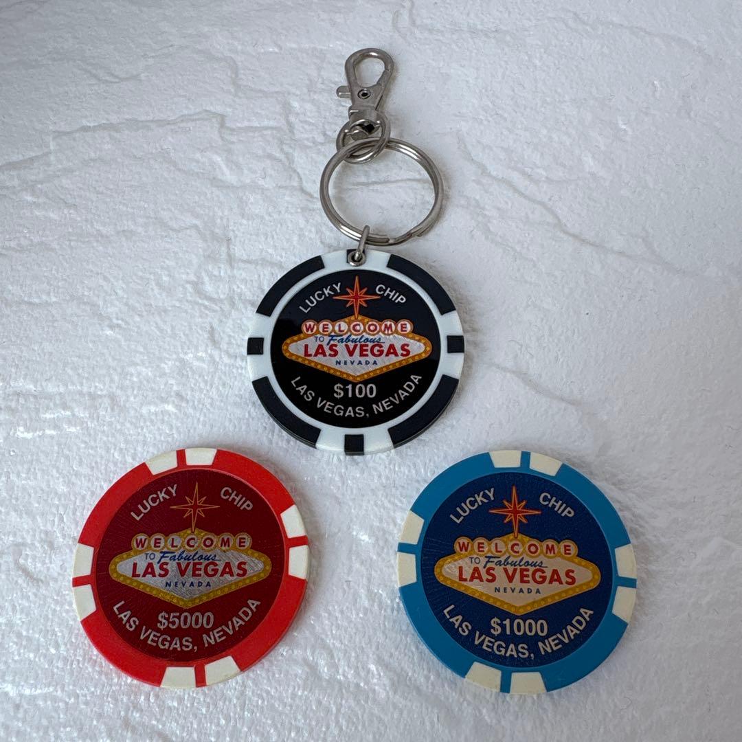 ラスベガス カジノチップ キーホルダー・マグネットセット - メルカリ