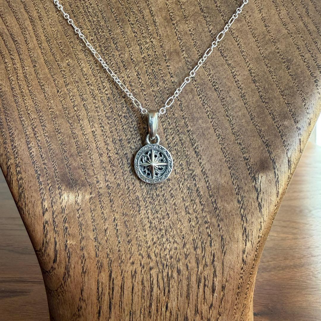 used】シルバー925製SAAD サンシンボルペンダント小925チェーン付き