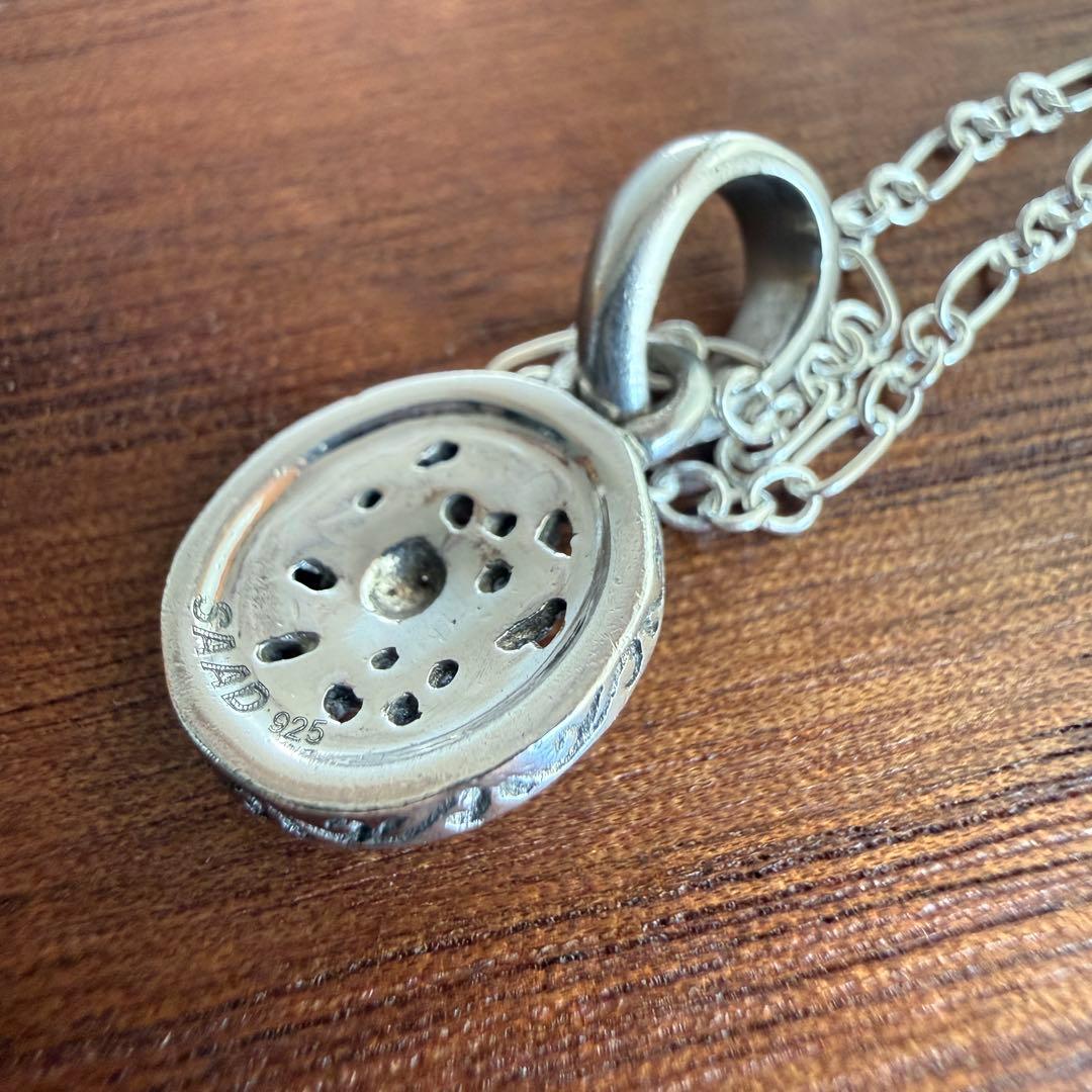 used】シルバー925製SAAD サンシンボルペンダント小925チェーン付き