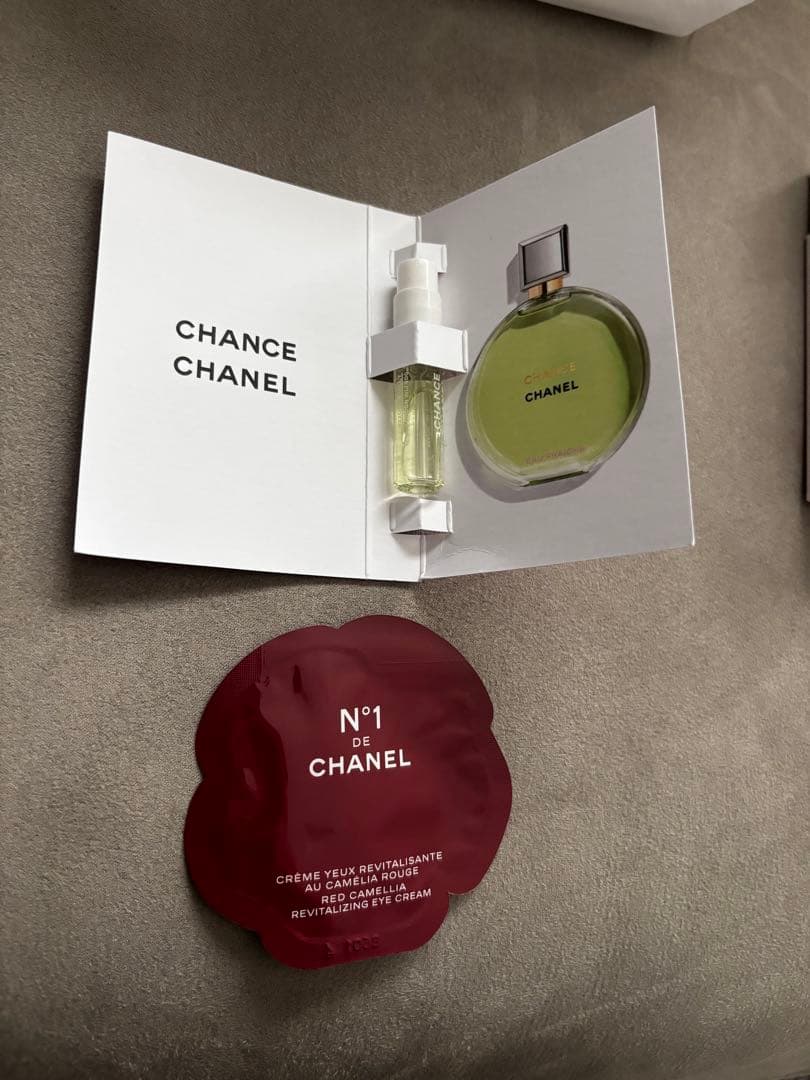 未使用】CHANEL チャンスクレームマンハンドクリーム ミラー巾着試供品