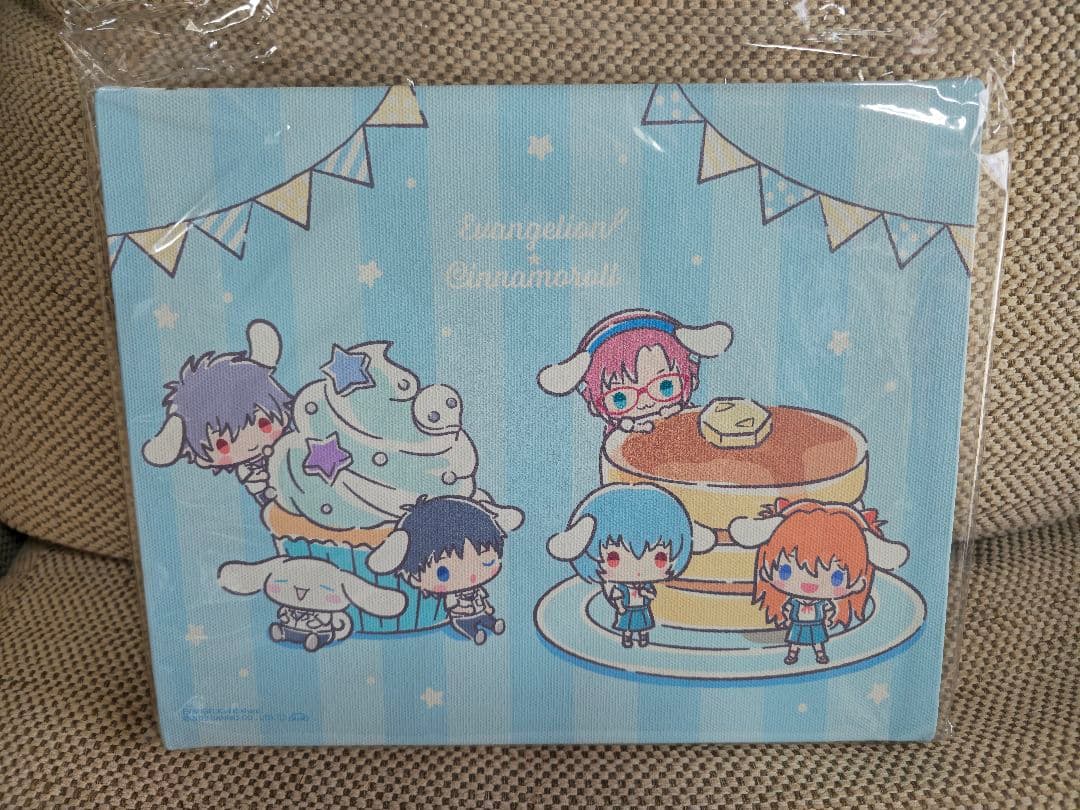 【エヴァ×シナモロール】キャンバスボード/集合イラスト（アルマビアンカ）