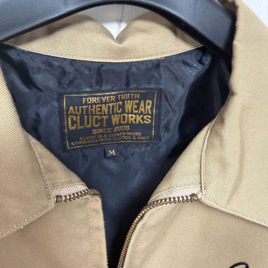 N*N様 クラクトCLUCT ジャケット 刺繍 ブルゾン M ベージュ ワークジ