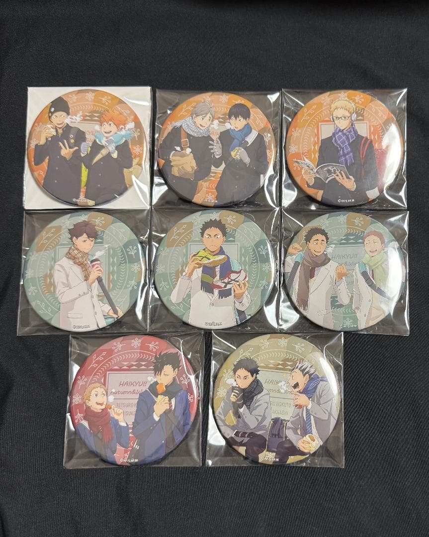 ハイキュー TO THE TOP 缶バッジ Autumn Winter コンプ