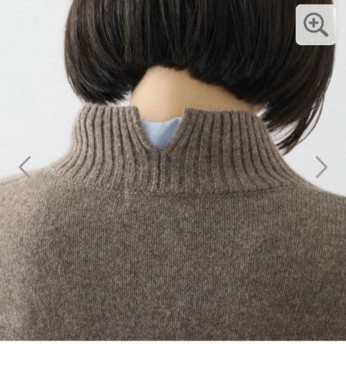 ネイチャーズ 無染色ヤク セミワイドシルエット セーター Sサイズ