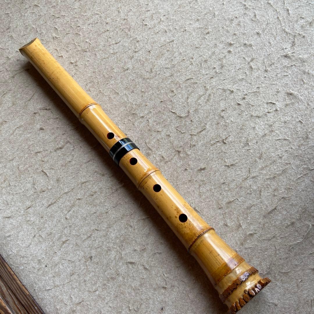 58 値下げ　尺八　一尺八寸管　銘　古京　三印