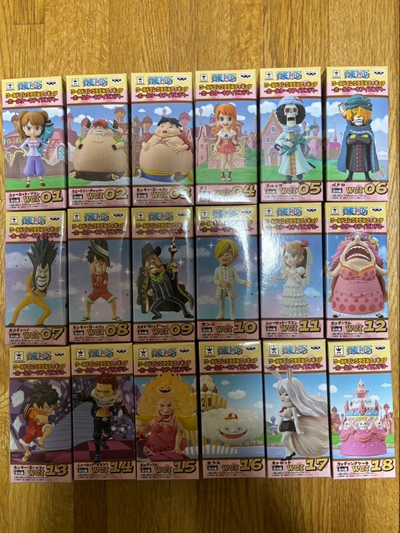 ワンピース　ワールドコレクタブルフィギュア-ホールケーキアイランド-全18種