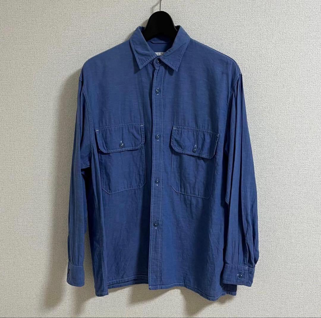 COMOLI 21SS ベタシャンCPOシャツ サックス 希少サイズ1 COMOLI - 【21ss/新品】comoli ベタシャン CPOシャツ サックス サイズ