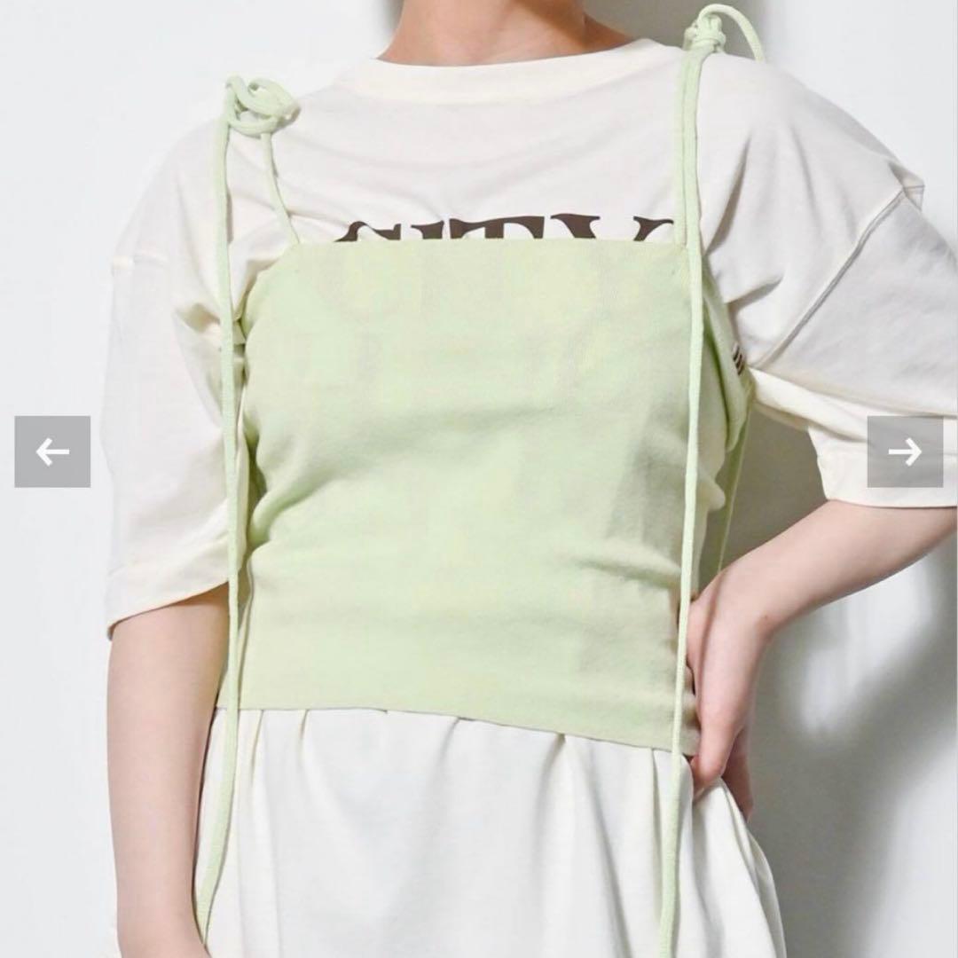 エクストリームカシミア　extreme cashmere キャミソール　ライム