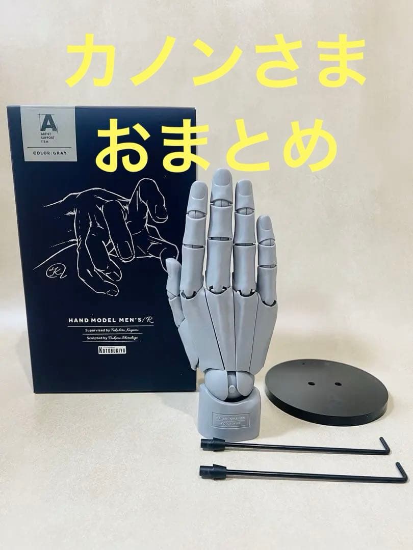 コトブキヤ ハンドモデル MEN'S / R -GRAY- 右手