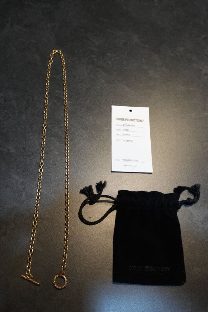 cootie ゴールドネックレス
