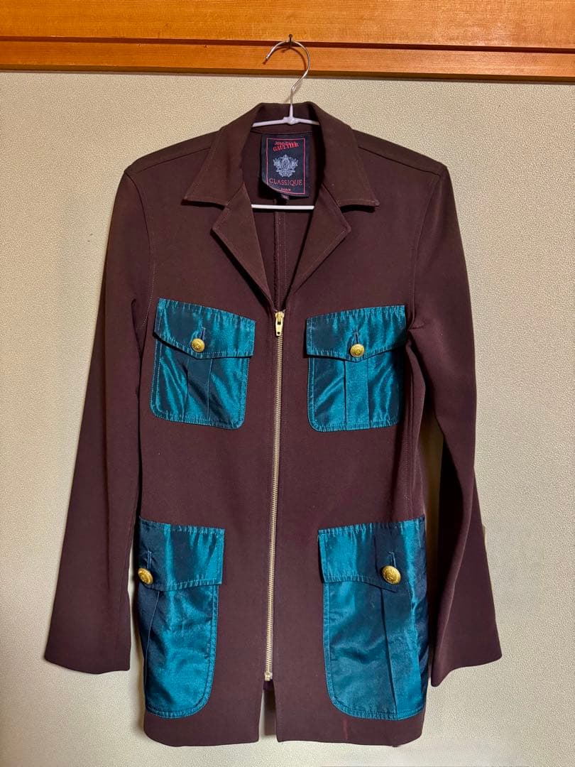 Jean Paul GAULTIER超美品 ジャケット アウター40 Jean Paul GAULTIER CLASSIQUE Wool Gaba Long Jacket Purple 40 (K