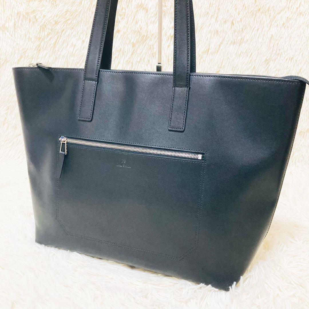 極美品✨ ポールスミス トートバッグ ブラック レザー