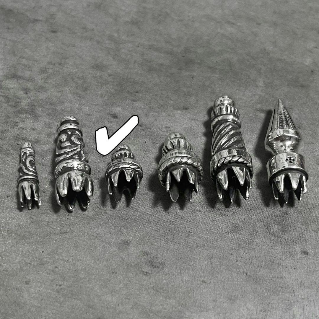 シルバー925 バレル ボロチップ カスタム ネックレス 925 レザーブレード