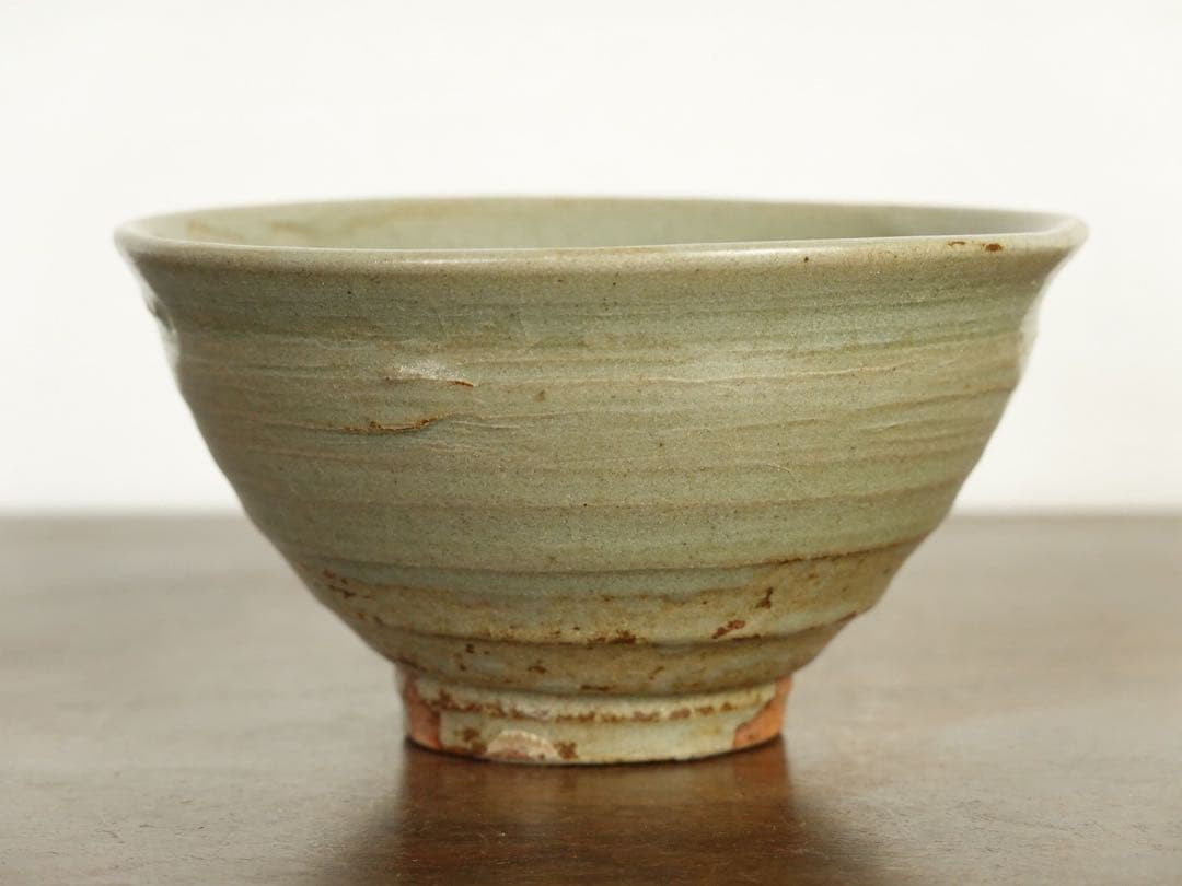 如拙庵 須田祥豊 青井戸 茶碗 共箱 高麗茶碗 李朝写し 煎茶 茶道具