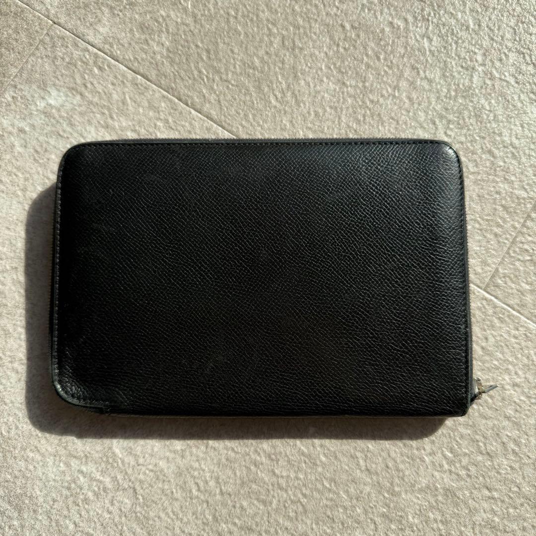 HERMES ブラック レザー 長財布
