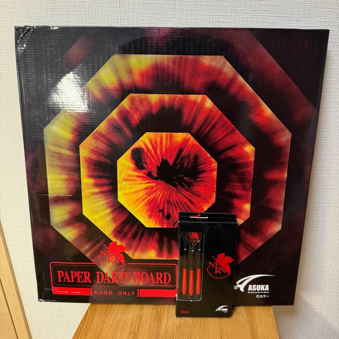 未使用 エヴァンゲリオン NERV ダーツボード ハードダーツ ASUKA 廃盤