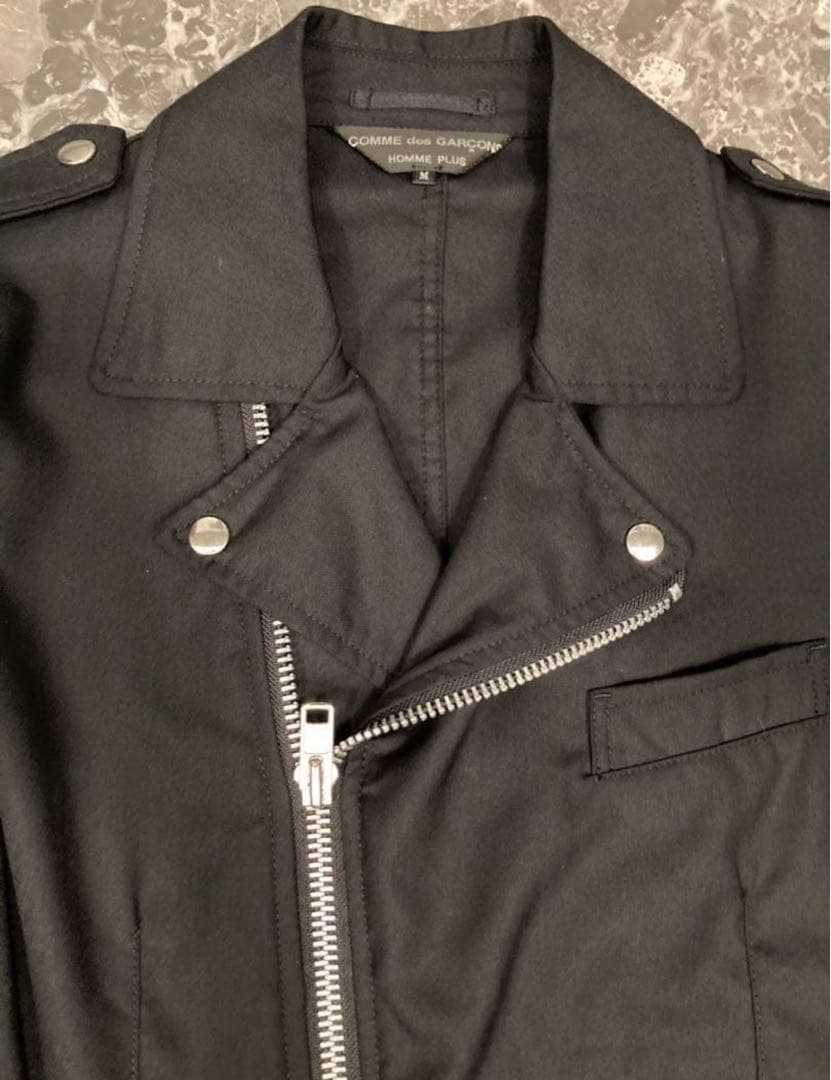 コムデギャルソンオムプリュス12ss 名作ライダースフリルジャケット