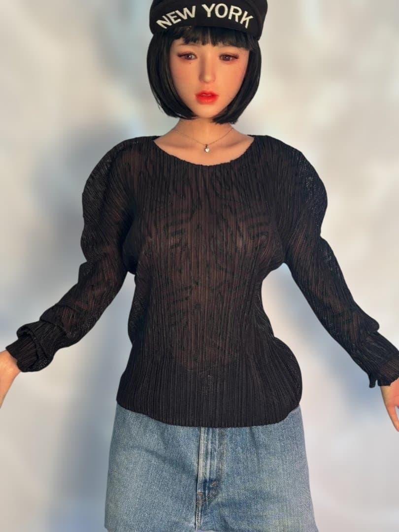 ISSEYMIYAKE プリーツ 透け感 ジグザグ模様 シャツ