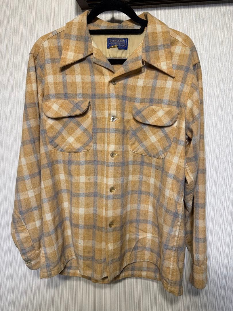 Pendleton ウール100%開襟シャツ usa 70s ヴィンテージ