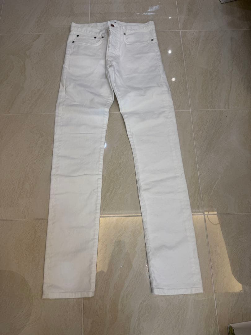 DIOR ホワイトパンツ 28 中古・古着通販】DIOR HOMME (ディオール オム) ホワイトデニムパンツ