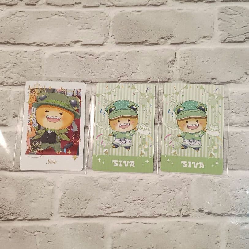 カラフルピーチ ぷぴぱ トレカ シヴァ 3枚 チェキ風 ミニキャラ から