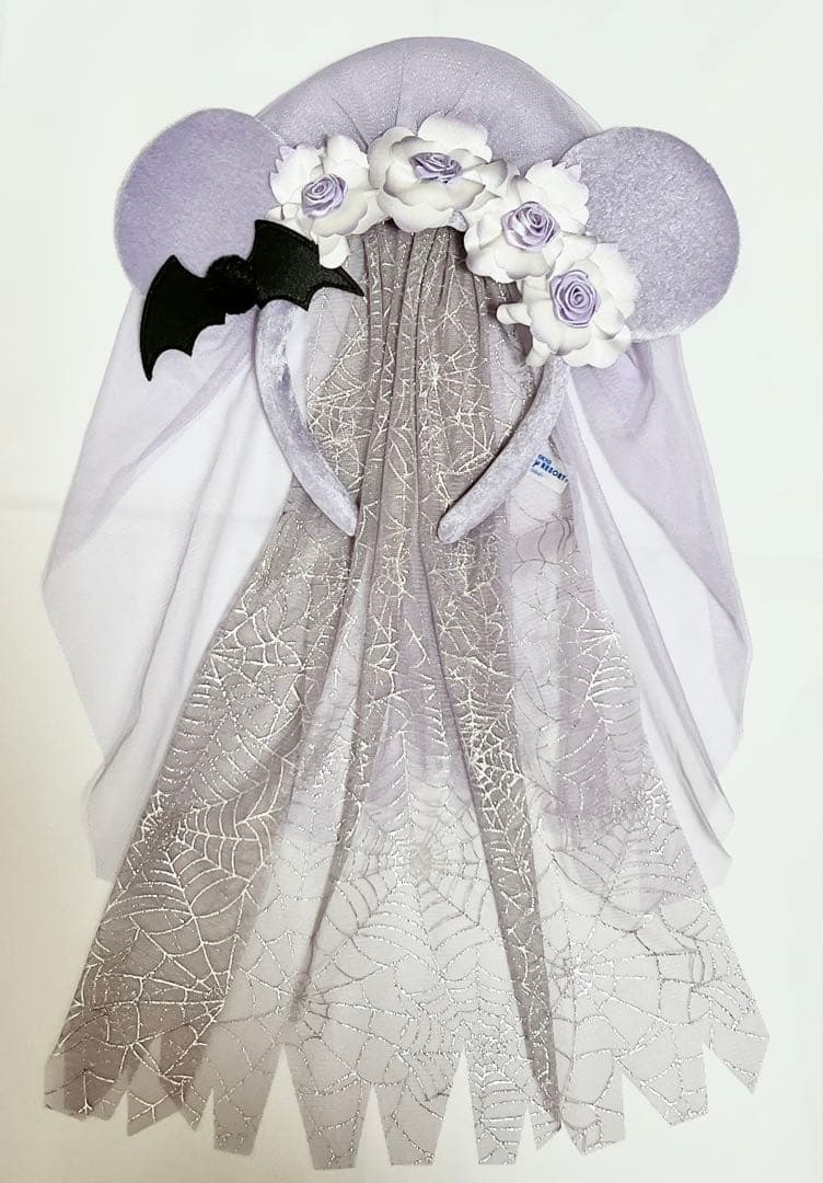 ディズニーハロウィン 花嫁カチューシャ ホーンテッドマンション