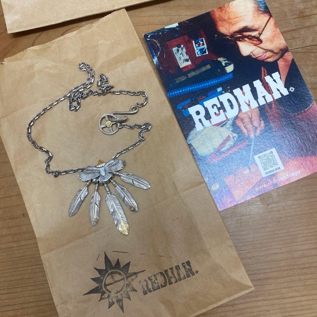 REDMAN 極小頭金ヤングイーグル　シルバー　ゴールド　ネックレス　美品