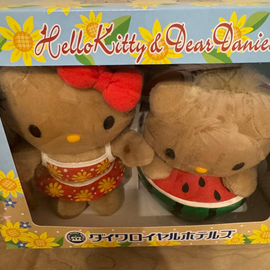 ハローキティ&ダニエル 日焼け ぬいぐるみ ダイワロイヤルホテルズ