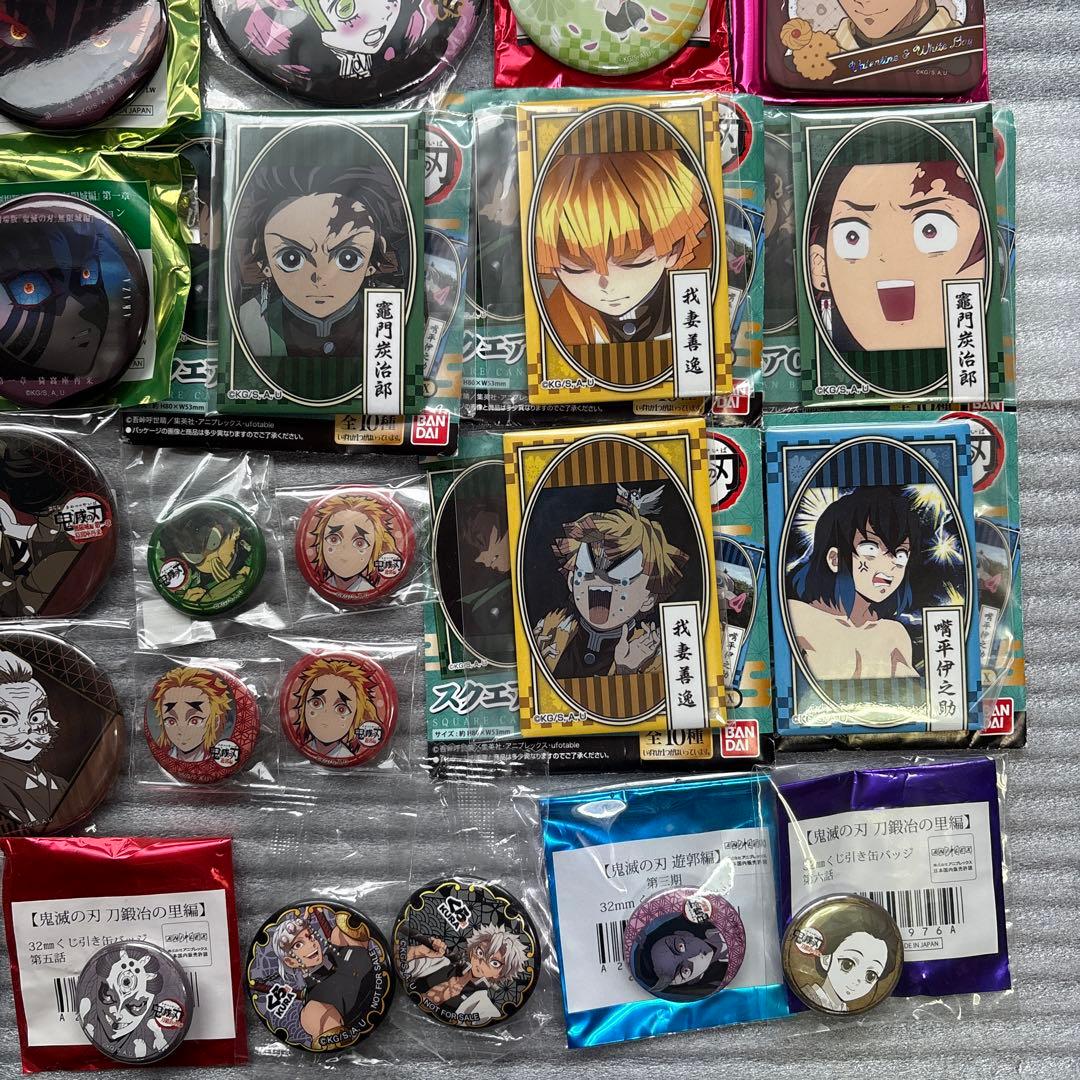 鬼滅の刃 缶バッジセット 炭治郎 善逸 猗窩座 伊之助 鬼滅の刃 グッズ