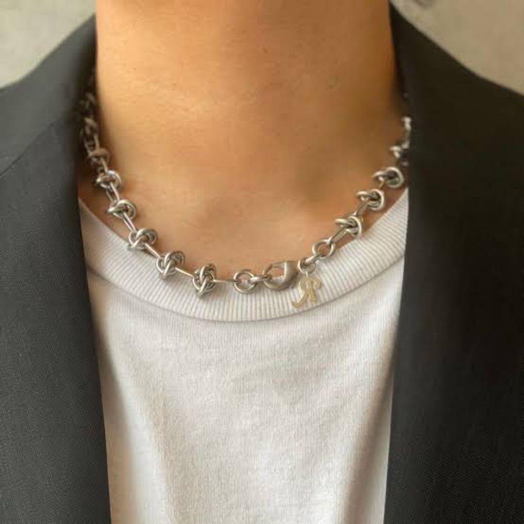 raf simons knot chain necklace - メルカリ