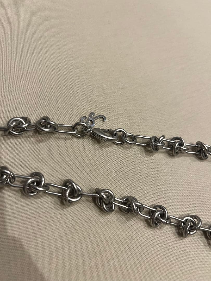 raf simons knot chain necklace - メルカリ