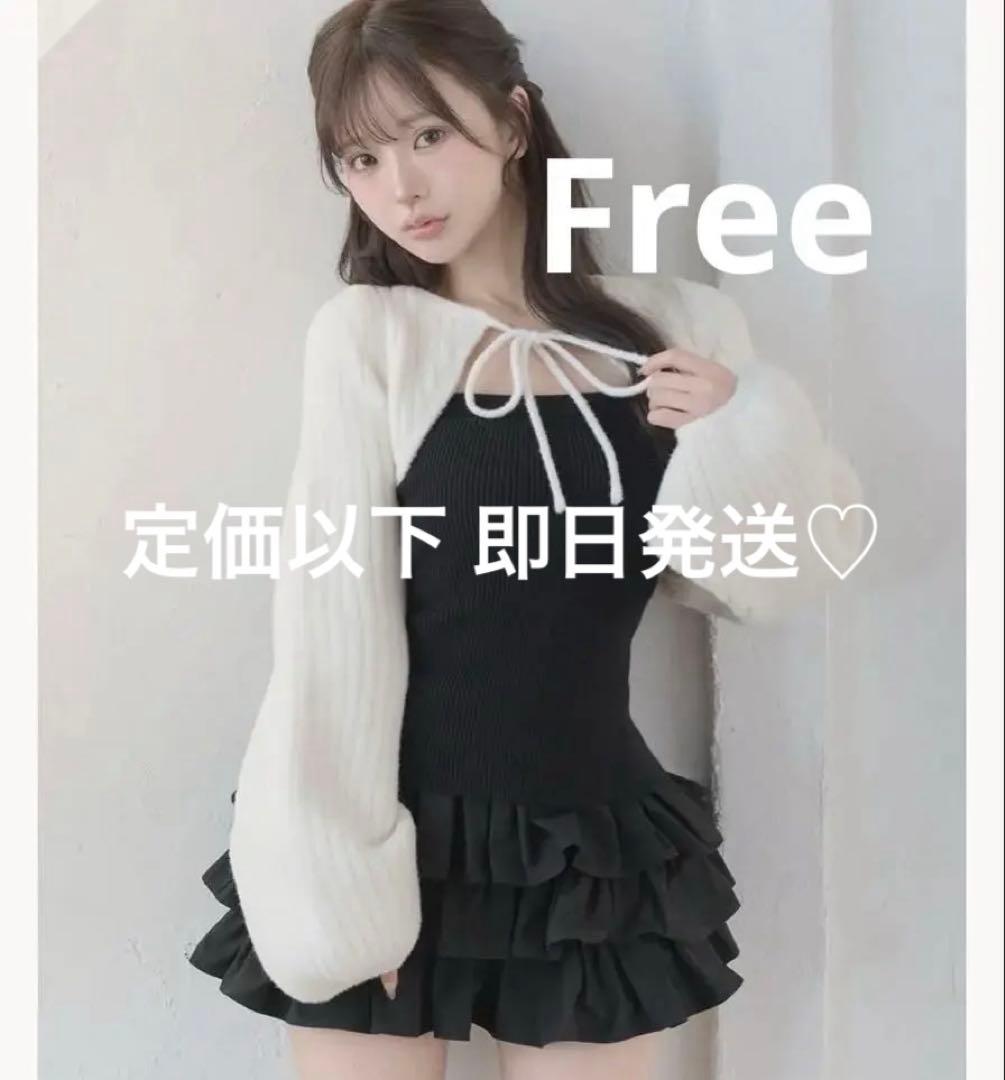 Darich ダーリッチ ティアードフリルミニワンピース ブラック